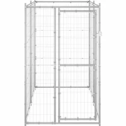 vidaXL udendørs hundebur 110x220x180 cm galvaniseret stål
