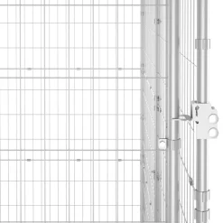 vidaXL udendørs hundebur 110x220x180 cm galvaniseret stål