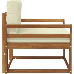 vidaXL Udendørs Mellem Sofa Massivt Akacietræ Naturfarvet