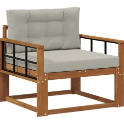 vidaXL Udendørs Mellem Sofa Massivt Akacietræ Naturfarvet