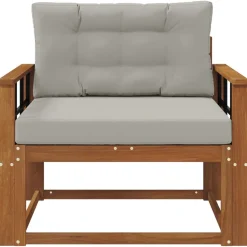 vidaXL Udendørs Mellem Sofa Massivt Akacietræ Naturfarvet