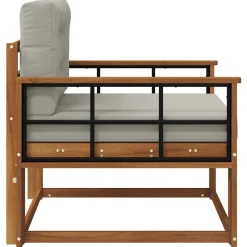 vidaXL Udendørs Mellem Sofa Massivt Akacietræ Naturfarvet