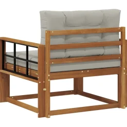 vidaXL Udendørs Mellem Sofa Massivt Akacietræ Naturfarvet