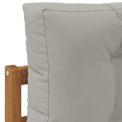 vidaXL Udendørs Mellem Sofa Massivt Akacietræ Naturfarvet