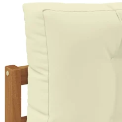 vidaXL Udendørs Mellem Sofa Massivt Akacietræ Naturfarvet