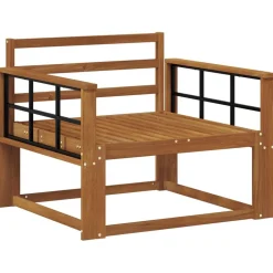 vidaXL Udendørs Mellem Sofa Massivt Akacietræ Naturfarvet