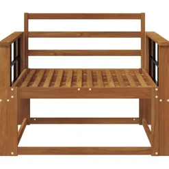 vidaXL Udendørs Mellem Sofa Massivt Akacietræ Naturfarvet