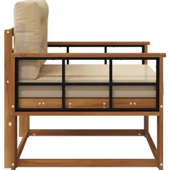 vidaXL Udendørs Mellem Sofa Massivt Akacietræ Naturfarvet