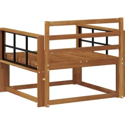 vidaXL Udendørs Mellem Sofa Massivt Akacietræ Naturfarvet