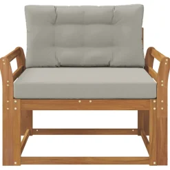 vidaXL Udendørs Mellem Sofa Massivt Akacietræ Naturfarvet