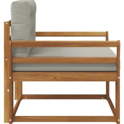 vidaXL Udendørs Mellem Sofa Massivt Akacietræ Naturfarvet