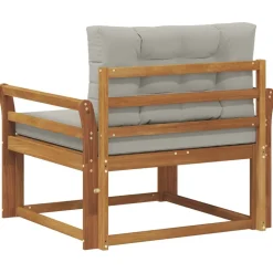 vidaXL Udendørs Mellem Sofa Massivt Akacietræ Naturfarvet