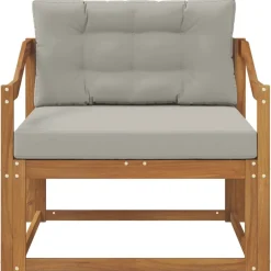 vidaXL Udendørs Mellem Sofa Massivt Akacietræ Naturfarvet