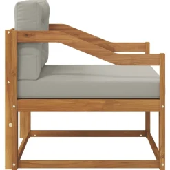 vidaXL Udendørs Mellem Sofa Massivt Akacietræ Naturfarvet