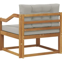 vidaXL Udendørs Mellem Sofa Massivt Akacietræ Naturfarvet