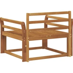 vidaXL Udendørs Mellem Sofa Massivt Akacietræ Naturfarvet