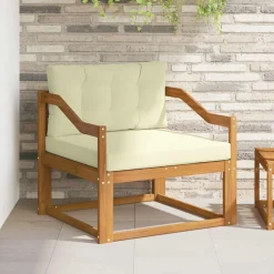 vidaXL Udendørs Mellem Sofa Massivt Akacietræ Naturfarvet