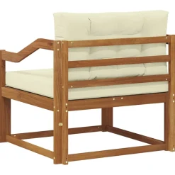 vidaXL Udendørs Mellem Sofa Massivt Akacietræ Naturfarvet