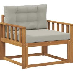 vidaXL Udendørs Mellem Sofa Massivt Akacietræ Naturfarvet