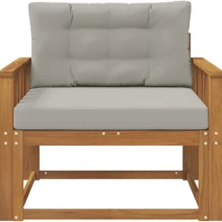vidaXL Udendørs Mellem Sofa Massivt Akacietræ Naturfarvet
