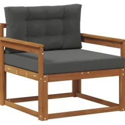 vidaXL Udendørs Mellem Sofa Massivt Akacietræ Naturfarvet