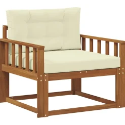 vidaXL Udendørs Mellem Sofa Massivt Akacietræ Naturfarvet