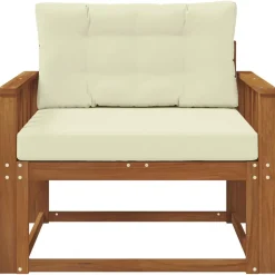 vidaXL Udendørs Mellem Sofa Massivt Akacietræ Naturfarvet