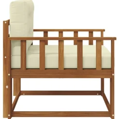 vidaXL Udendørs Mellem Sofa Massivt Akacietræ Naturfarvet