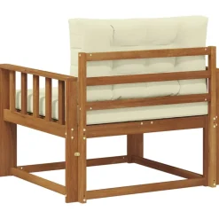vidaXL Udendørs Mellem Sofa Massivt Akacietræ Naturfarvet