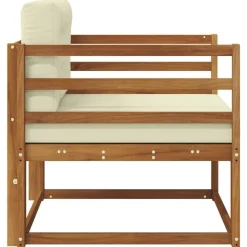 vidaXL Udendørs Mellem Sofa Massivt Akacietræ Naturfarvet