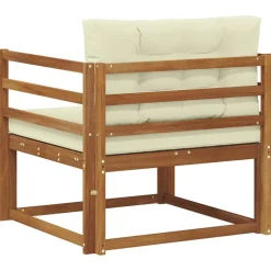 vidaXL Udendørs Mellem Sofa Massivt Akacietræ Naturfarvet