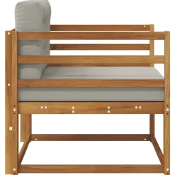 vidaXL Udendørs Mellem Sofa Massivt Akacietræ Naturfarvet