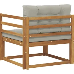 vidaXL Udendørs Mellem Sofa Massivt Akacietræ Naturfarvet