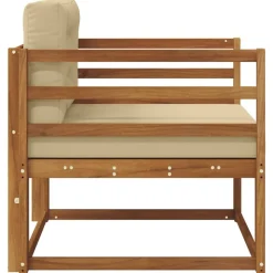 vidaXL Udendørs Mellem Sofa Massivt Akacietræ Naturfarvet
