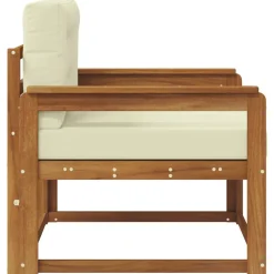 vidaXL Udendørs Mellem Sofa Massivt Akacietræ Naturfarvet