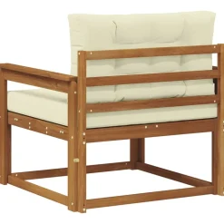 vidaXL Udendørs Mellem Sofa Massivt Akacietræ Naturfarvet