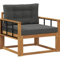 vidaXL Udendørs Mellem Sofa Massivt Akacietræ Naturfarvet