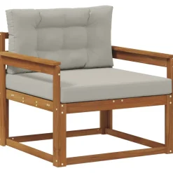vidaXL Udendørs Mellem Sofa Massivt Akacietræ Naturfarvet