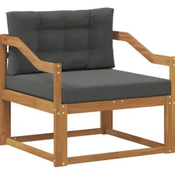 vidaXL Udendørs Mellem Sofa Massivt Akacietræ Naturfarvet
