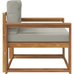 vidaXL Udendørs Mellem Sofa Massivt Akacietræ Naturfarvet
