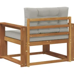 vidaXL Udendørs Mellem Sofa Massivt Akacietræ Naturfarvet