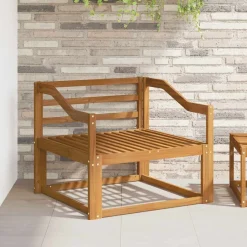 vidaXL Udendørs Mellem Sofa Massivt Akacietræ Naturfarvet