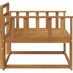 vidaXL Udendørs Mellem Sofa Massivt Akacietræ Naturfarvet