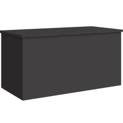 vidaXL Udendørs Opbevaringskasse Sort 100 x 50,5 x 50 cm Stål