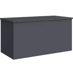 vidaXL Udendørs Opbevaringskasse Antracit 100 x 50,5 x 50 cm Stål
