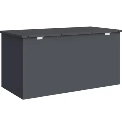 vidaXL Udendørs Opbevaringskasse Antracit 100 x 50,5 x 50 cm Stål