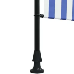 vidaXL udendørs rullegardin 100x270 cm stof og stål blå og hvid