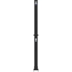 vidaXL Udendørs Solbruser Sort 217 cm PVC og Aluminium