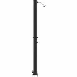 vidaXL Udendørs Solbruser Sort 217 cm PVC og Aluminium