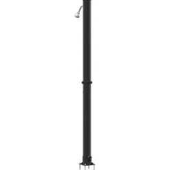 vidaXL Udendørs Solbruser Sort 217 cm PVC og Aluminium